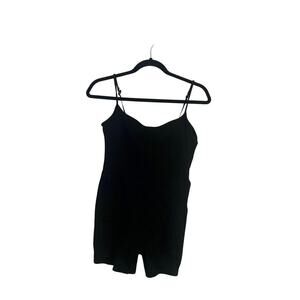 Abercrombie & Fitch A&F Black Tank Jumpsuit Romper Small Petite Shorts